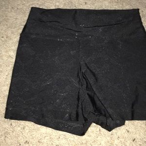 black dance shorts